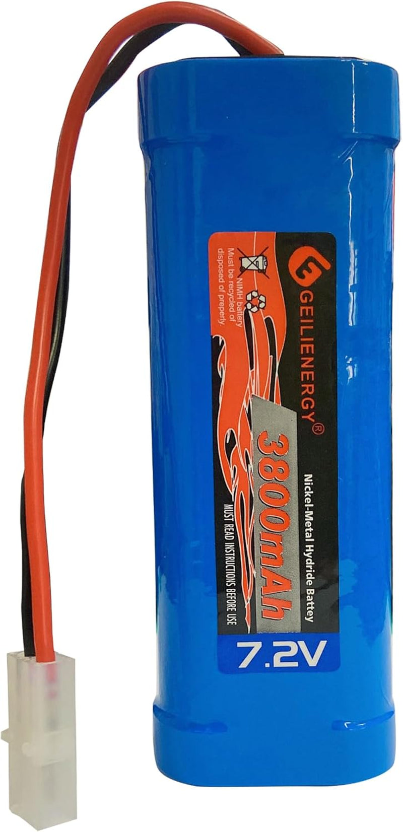 7.2V 3800Mah RC Battery with Tamiya Connector (2 Pack 7.2V 3800Mah RC Battery)